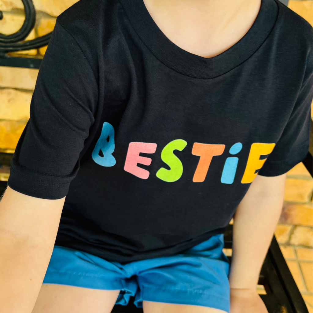 BESTiE Kid's T-Shirt in Navy