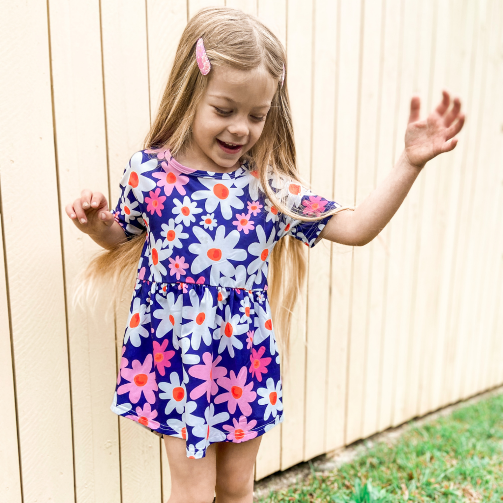 Mini Happy Dress in 'Bloom'